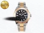 yacht master 126621 40mm rg ss black dial cs vr32353