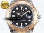 yacht master 126621 40mm rg ss black dial cs vr32354