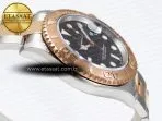yacht master 126621 40mm rg ss black dial cs vr32359