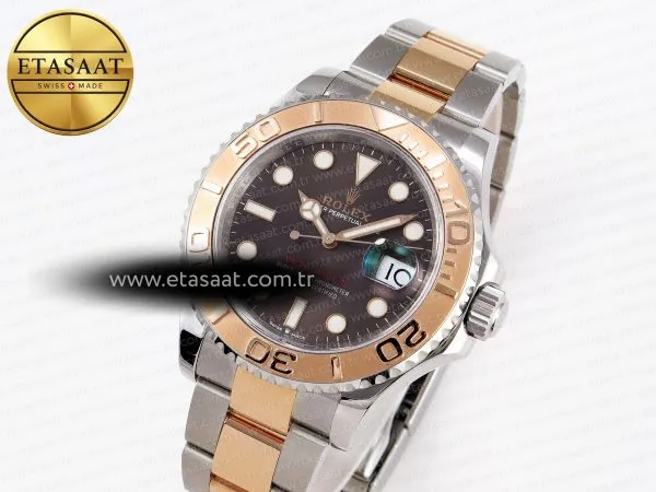 yacht master 126621 ss rg 904l steel vsf 11 best edition brown dial on ss rg bracelet2