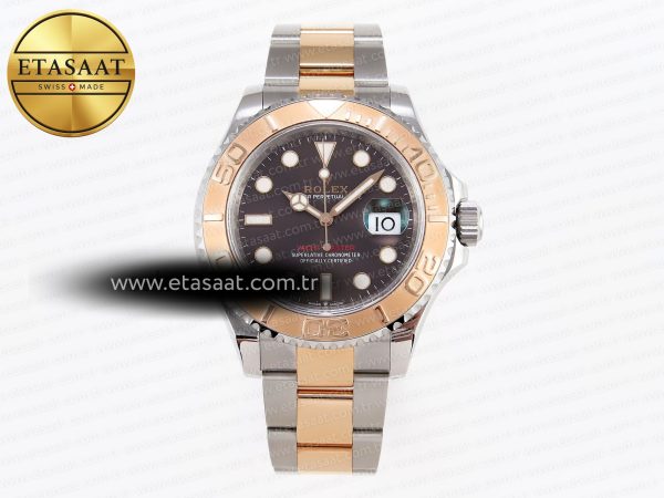 Rolex Yacht-Master 126621 Kahve Kadran Bilezik Eta Saat - 1:1 Süper Klon Replika Saat