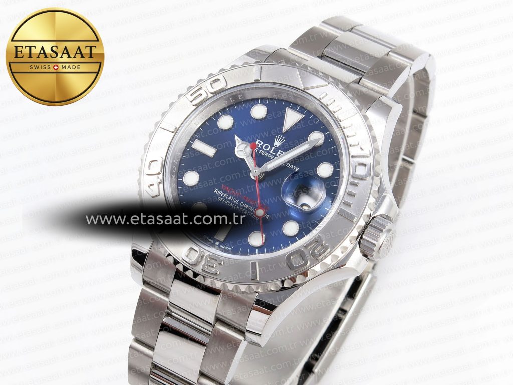 yacht master 126622 904l steel csf 11 best edition blue dial on ss bracelet vr32352