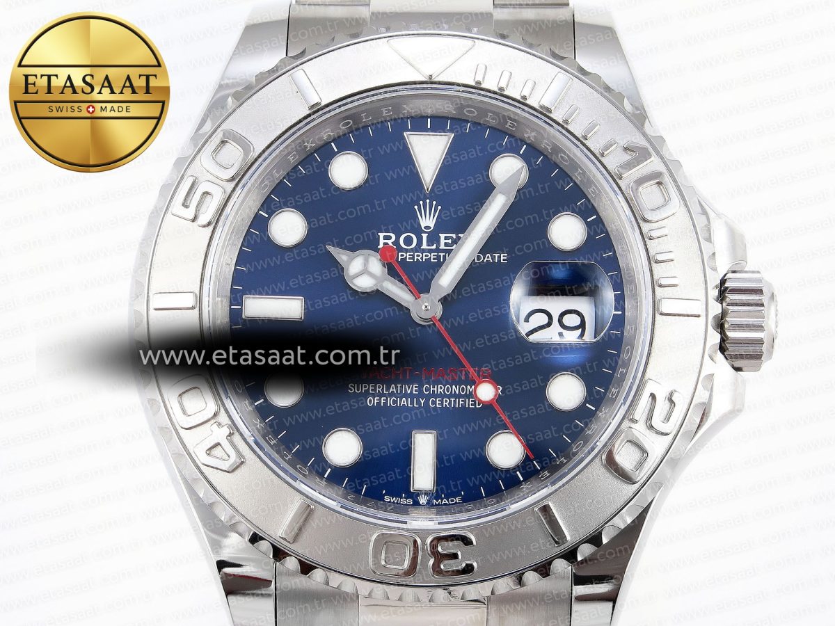 Rolex Yacht-Master 126622 904L Steel Blue Dial on SS Bracelet VR3235 - Görsel 4