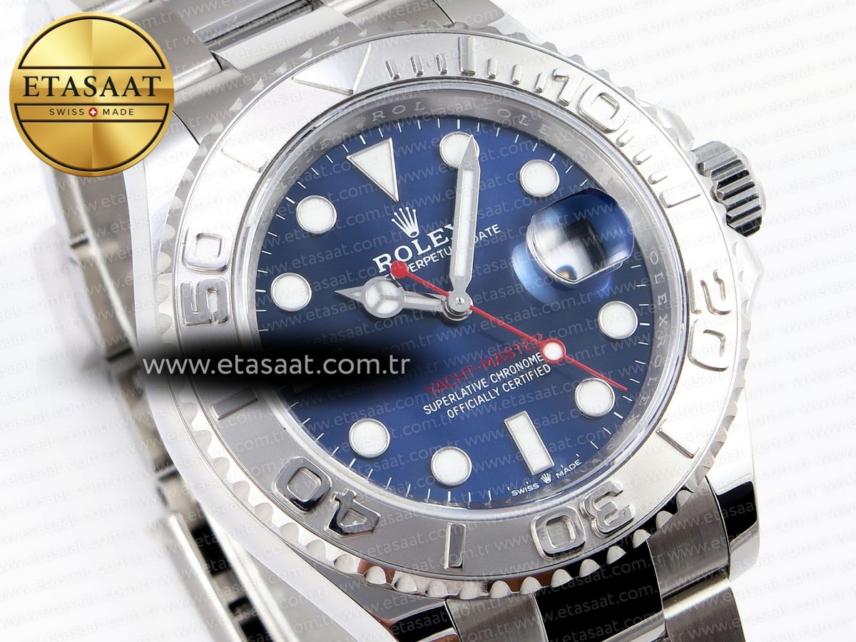 Rolex Yacht-Master 126622 904L Steel Blue Dial on SS Bracelet VR3235 - Görsel 5