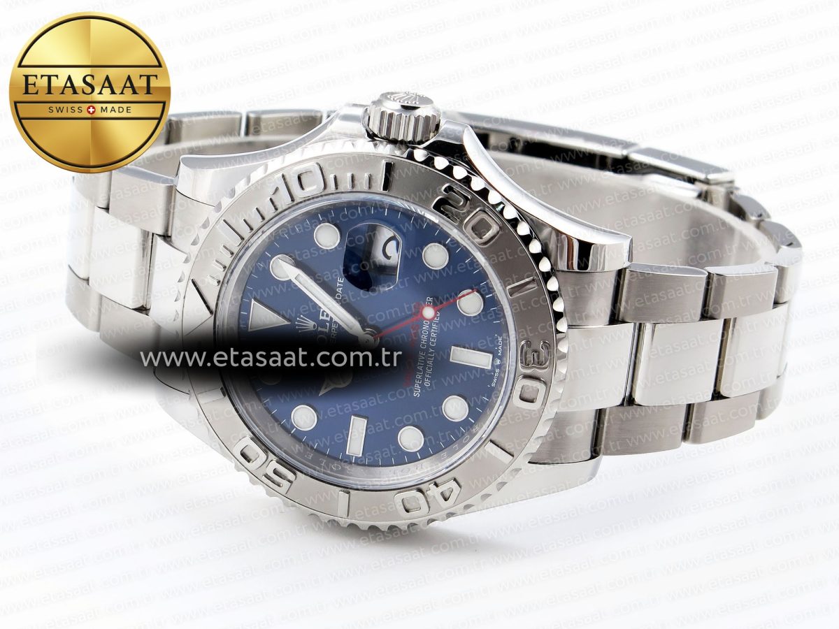 Rolex Yacht-Master 126622 904L Steel Blue Dial on SS Bracelet VR3235 - Görsel 6
