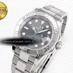 yacht master 126622 904l steel csf 11 best edition gray dial on ss bracelet vr32351
