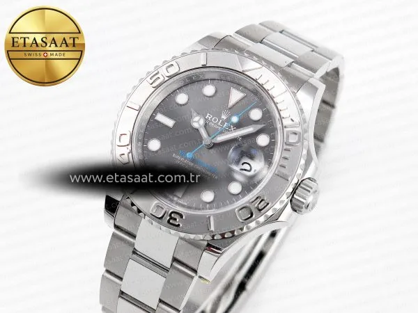 yacht master 126622 904l steel csf 11 best edition gray dial on ss bracelet vr32352