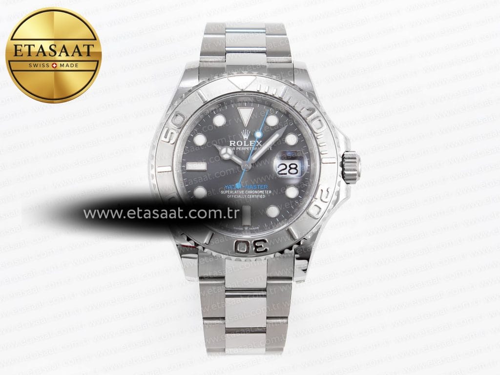 Rolex Yacht-Master 126622 Gri Kadran Bilezik VR3235 Eta Saat - Görsel 3 - 1:1 Süper Klon Saat