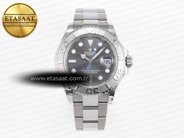 Rolex Yacht-Master 126622 Gri Kadran Bilezik VR3235 Eta Saat - Görsel 3 - 1:1 Süper Klon Saat