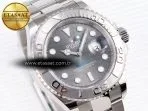 yacht master 126622 904l steel csf 11 best edition gray dial on ss bracelet vr32355