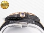 Rolex GMT Carbon Best Edition Black Carbon Dial Markers on Beige Nylon Strap SA3186 - Görsel 15