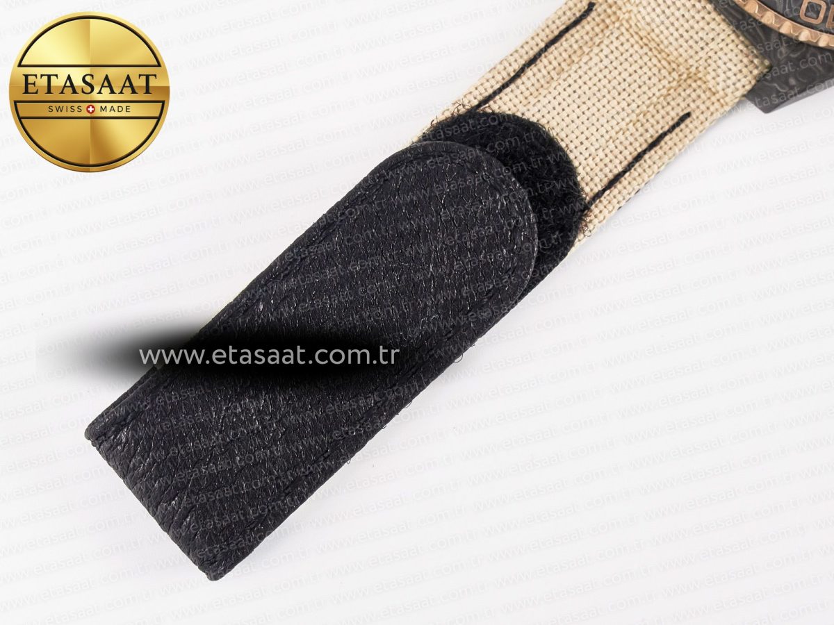 Rolex GMT Carbon Best Edition Black Carbon Dial Markers on Beige Nylon Strap SA3186 - Görsel 22