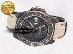 Rolex GMT Carbon Best Edition Black Carbon Dial Markers on Beige Nylon Strap SA3186 - Görsel 9