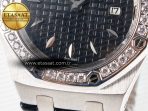 Audemars Piguet Royal Oak Offshore Ladies 33mm SS DRF Best Edition Black Dial Diamonds Bezel on Black Leather Strap ETA Quartz - Görsel 12