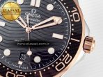 Omega 2018 Seamaster Diver 300M SS/RG VSF 1:1 Best Edition RG Bezel Black Dial on SS/RG Bracelet A8800 - Görsel 12