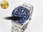Omega 2018 Seamaster Diver 300M VSF 1:1 Best Edition Blue Ceramic Blue Dial on SS Bracelet A8800 V2 - Görsel 2