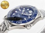 Omega 2018 Seamaster Diver 300M VSF 1:1 Best Edition Blue Ceramic Blue Dial on SS Bracelet A8800 V2 - Görsel 6