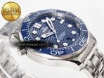 Omega 2018 Seamaster Diver 300M VSF 1:1 Best Edition Blue Ceramic Blue Dial on SS Bracelet A8800 V2 - Görsel 7
