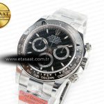 Rolex Daytona 126500 AR+F 1:1 Best Edition 904L SS Case and Bracelet Black Dial SA4131
