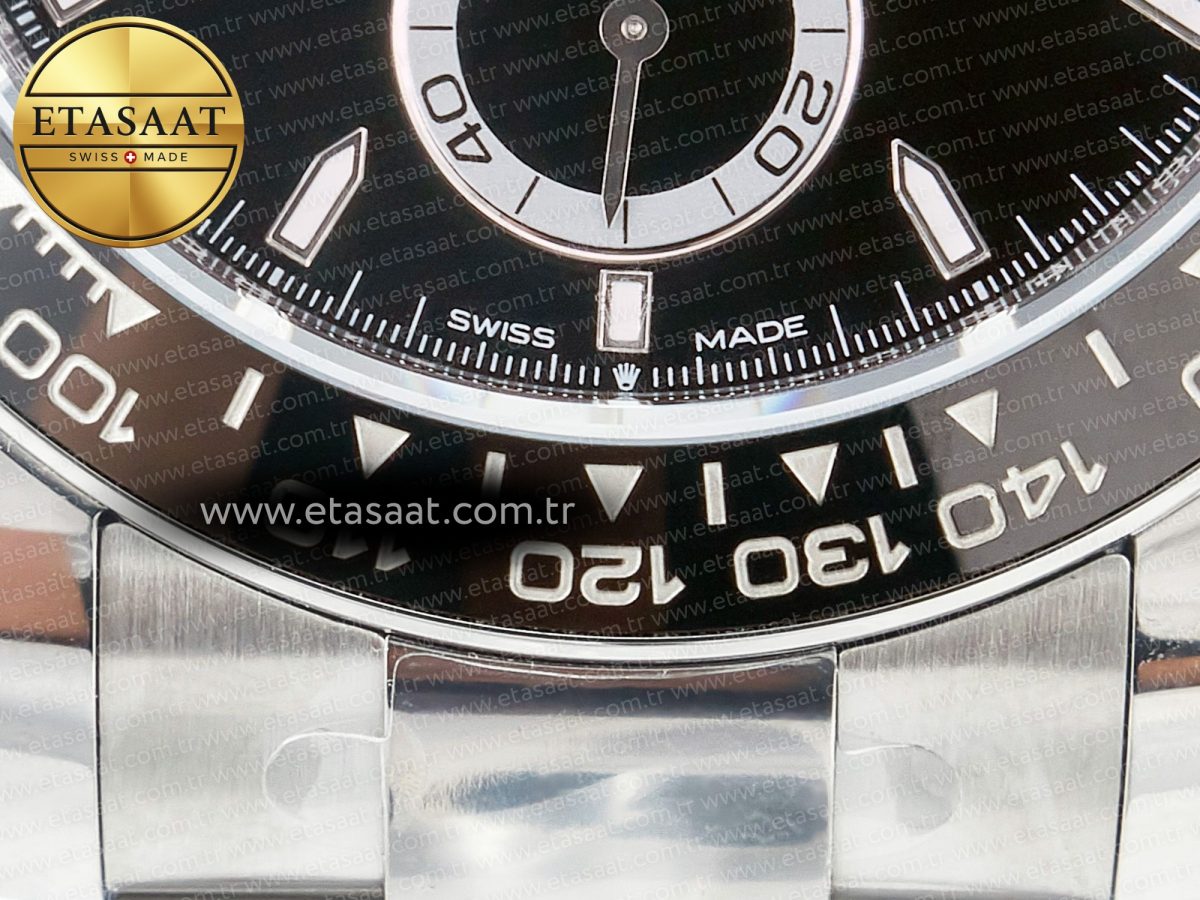 Rolex Daytona 126500 AR+F 1:1 Best Edition 904L SS Case and Bracelet Black Dial SA4131 - Görsel 14