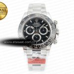 Rolex Daytona 126500 Ar+F Siyah Kadran SA4131 Eta Saat - Görsel 3 - 1:1 Süper Klon Saat