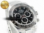 Rolex Daytona 126500 AR+F 1:1 Best Edition 904L SS Case and Bracelet Black Dial SA4131 - Görsel 5