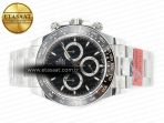Rolex Daytona 126500 AR+F 1:1 Best Edition 904L SS Case and Bracelet Black Dial SA4131 - Görsel 9