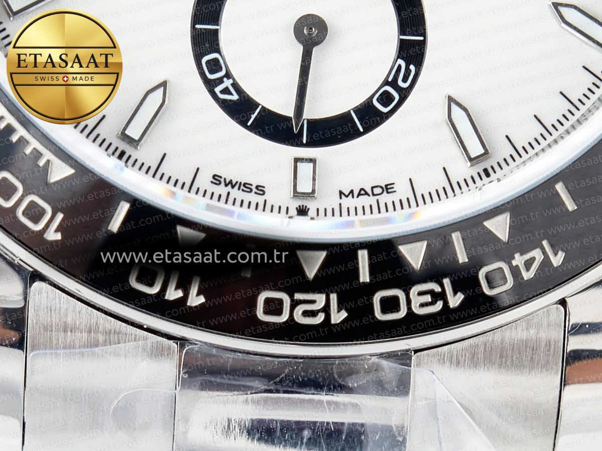 Rolex Daytona 126500 AR+F 1:1 Best Edition 904L SS Case and Bracelet White Dial SA4131 - Görsel 13