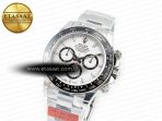 Rolex Daytona 126500 AR+F 1:1 Best Edition 904L SS Case and Bracelet White Dial SA4131 - Görsel 2
