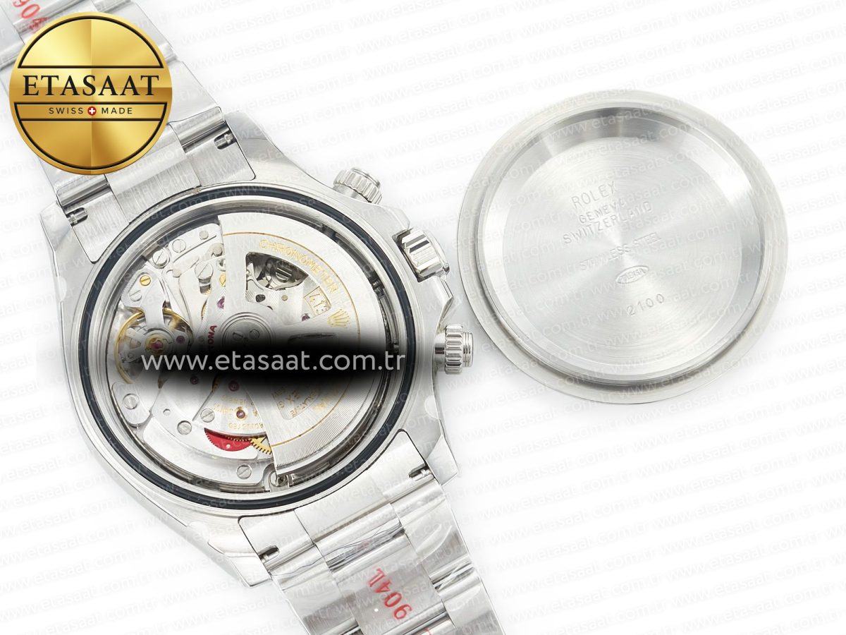 Rolex Daytona 126500 AR+F 1:1 Best Edition 904L SS Case and Bracelet White Dial SA4131 - Görsel 20