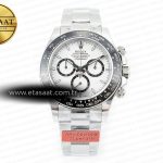 Rolex Daytona 126500 Ar+F Beyaz Kadran SA4131 Eta Saat - Görsel 3 - 1:1 Süper Klon Saat