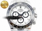 Rolex Daytona 126500 AR+F 1:1 Best Edition 904L SS Case and Bracelet White Dial SA4131 - Görsel 4