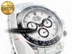 Rolex Daytona 126500 AR+F 1:1 Best Edition 904L SS Case and Bracelet White Dial SA4131 - Görsel 5