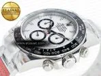 Rolex Daytona 126500 AR+F 1:1 Best Edition 904L SS Case and Bracelet White Dial SA4131 - Görsel 6