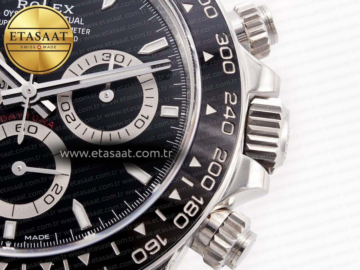 Rolex 2023 Daytona 126500 ZF 1:1 Best Edition 904L SS Case and Bracelet Black Dial SH4130 - Görsel 11