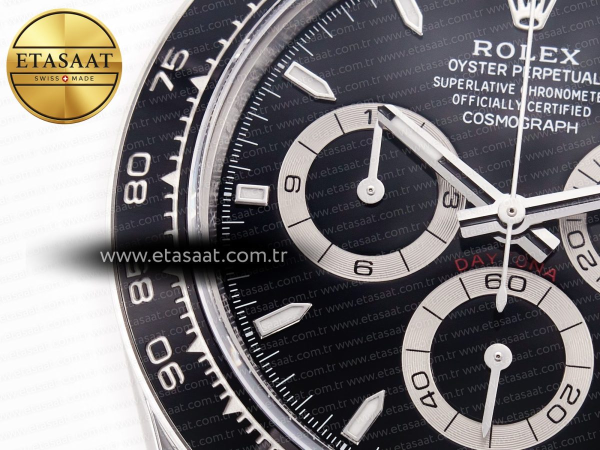 Rolex 2023 Daytona 126500 ZF 1:1 Best Edition 904L SS Case and Bracelet Black Dial SH4130 - Görsel 13