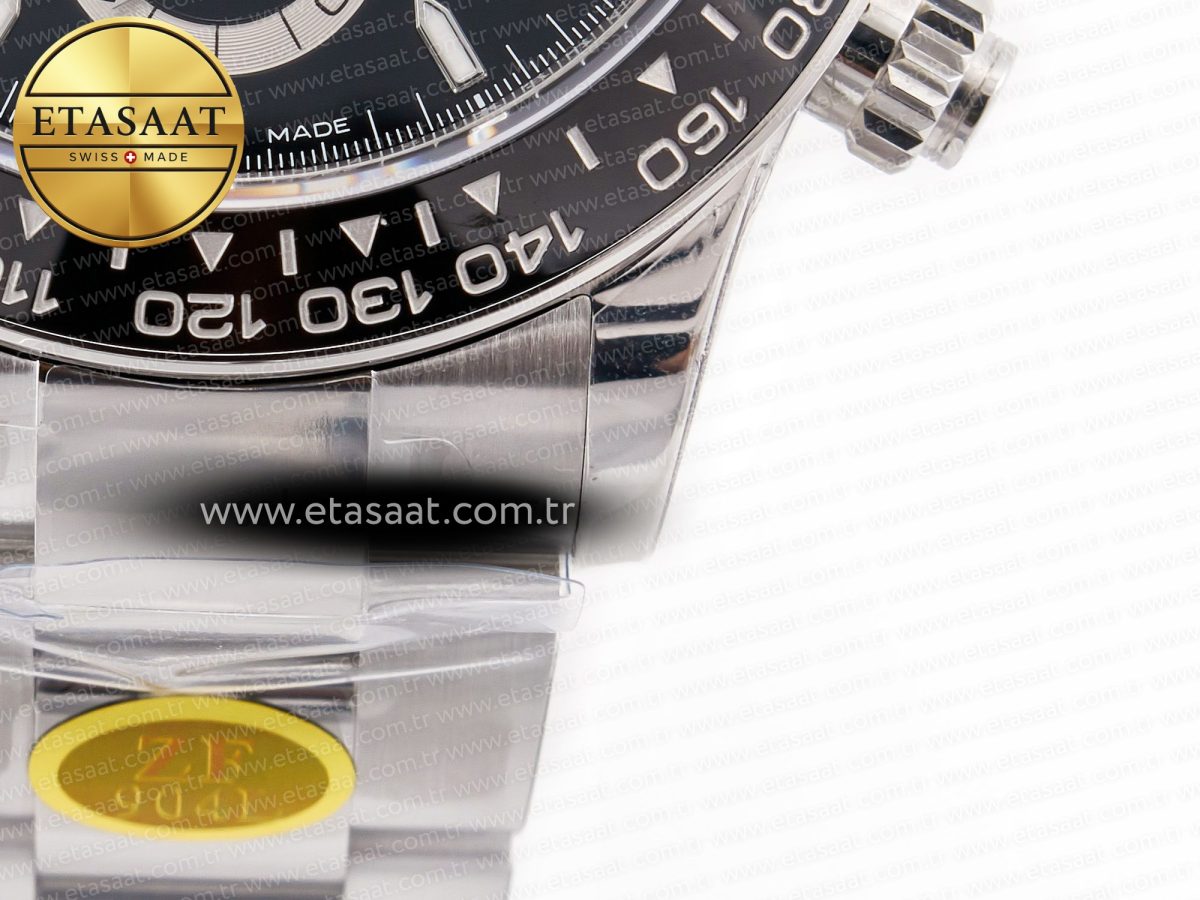 Rolex 2023 Daytona 126500 ZF 1:1 Best Edition 904L SS Case and Bracelet Black Dial SH4130 - Görsel 14