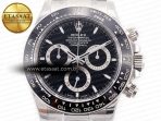 Rolex 2023 Daytona 126500 ZF 1:1 Best Edition 904L SS Case and Bracelet Black Dial SH4130 - Görsel 4