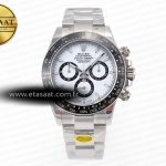 Rolex 2023 Daytona 126500 ZF Beyaz Kadran SH4130 Eta Saat - Görsel 3 - 1:1 Süper Klon Saat