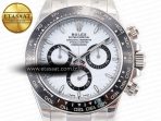 Rolex 2023 Daytona 126500 ZF 1:1 Best Edition 904L SS Case and Bracelet White Dial SH4130 - Görsel 4