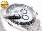 Rolex 2023 Daytona 126500 ZF 1:1 Best Edition 904L SS Case and Bracelet White Dial SH4130 - Görsel 7
