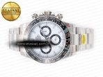 Rolex 2023 Daytona 126500 ZF 1:1 Best Edition 904L SS Case and Bracelet White Dial SH4130 - Görsel 9