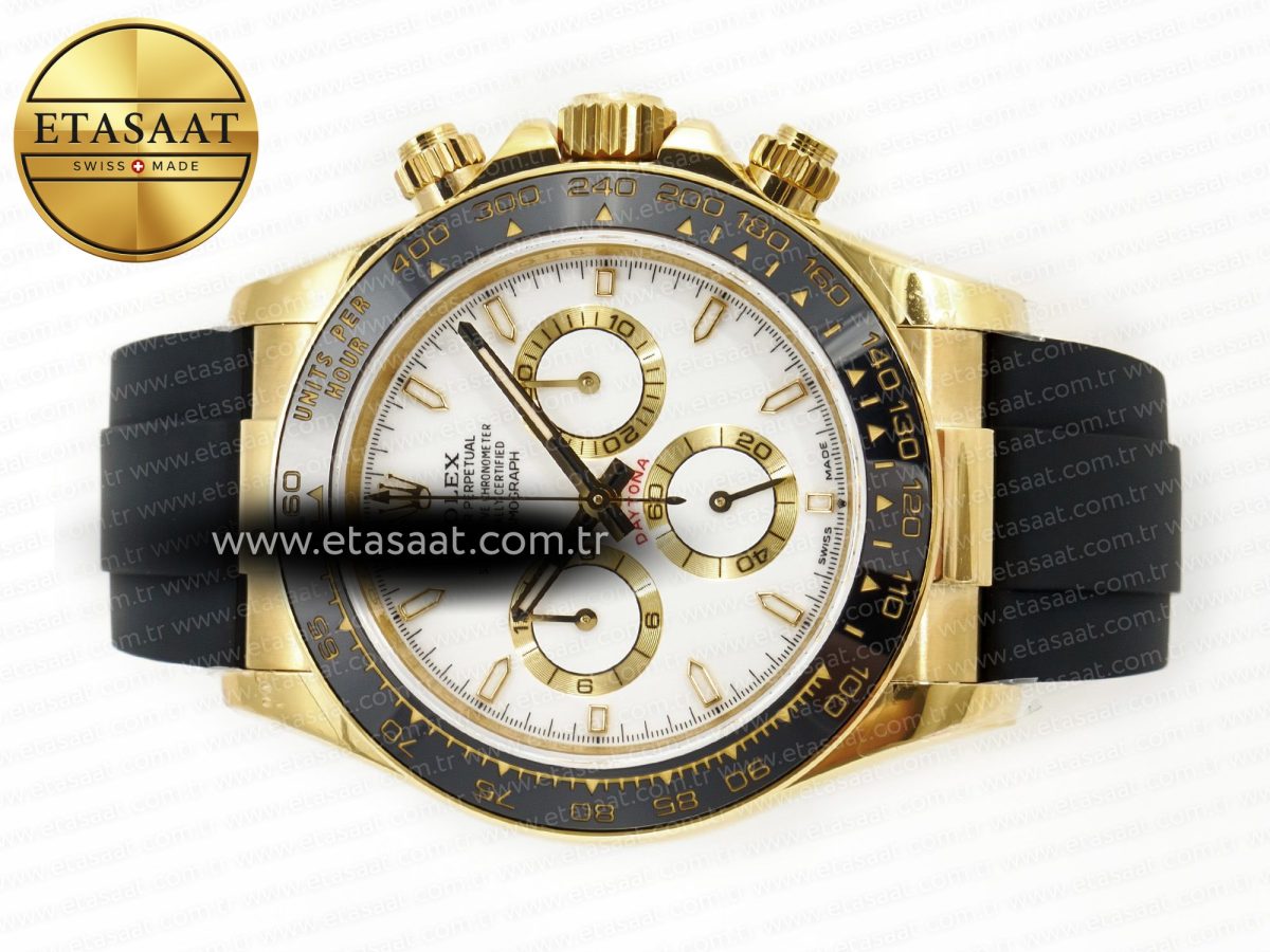 Rolex 2023 Daytona 126518 Clean 1:1 Best Edition White Dial on Oysterflex Strap SA4130 - Görsel 6