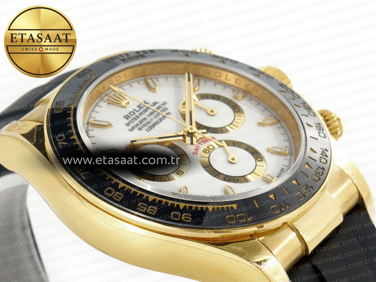 Rolex 2023 Daytona 126518 Clean 1:1 Best Edition White Dial on Oysterflex Strap SA4130 - Görsel 8