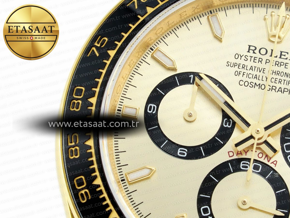 Rolex 2023 Daytona 126518 Clean 1:1 Best Edition YG Dial on Oysterflex Strap SA4130 - Görsel 12