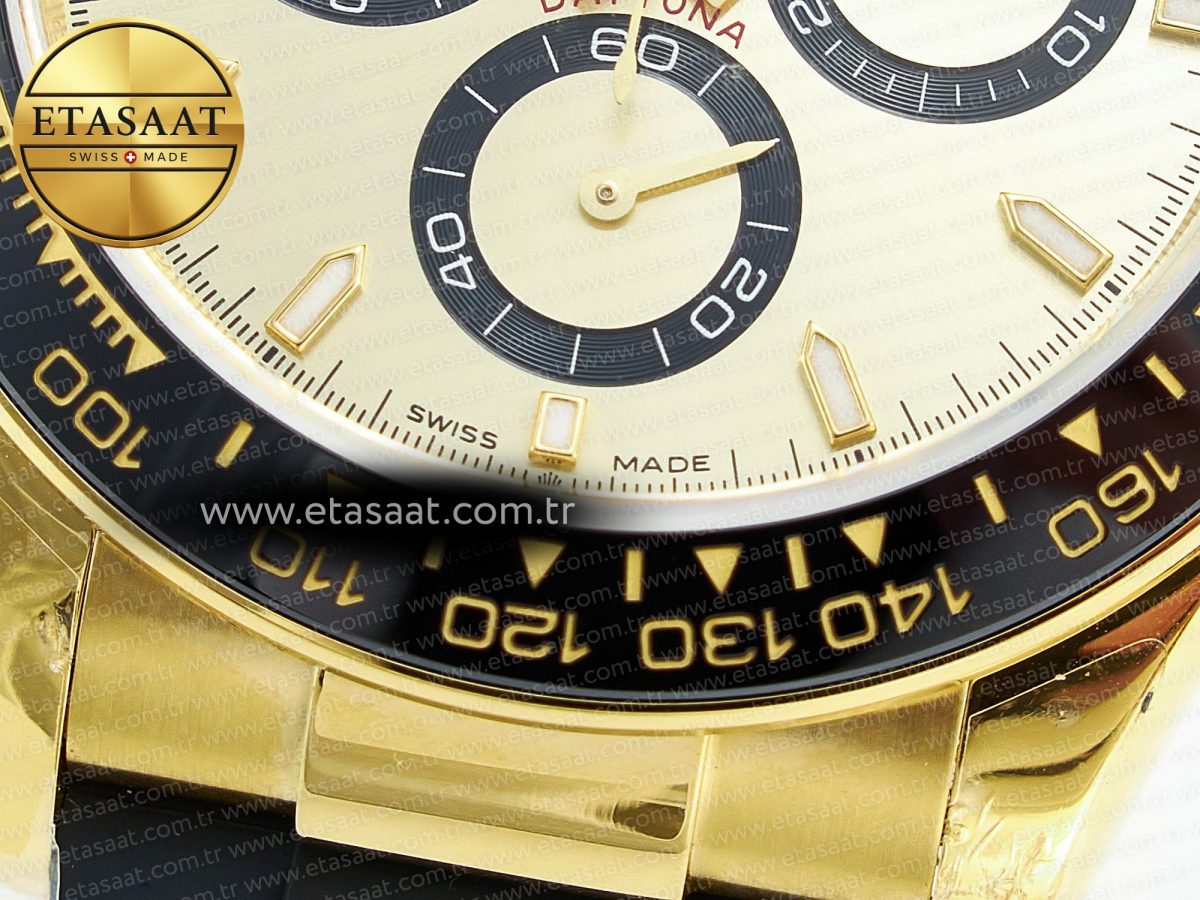 Rolex 2023 Daytona 126518 Clean 1:1 Best Edition YG Dial on Oysterflex Strap SA4130 - Görsel 13