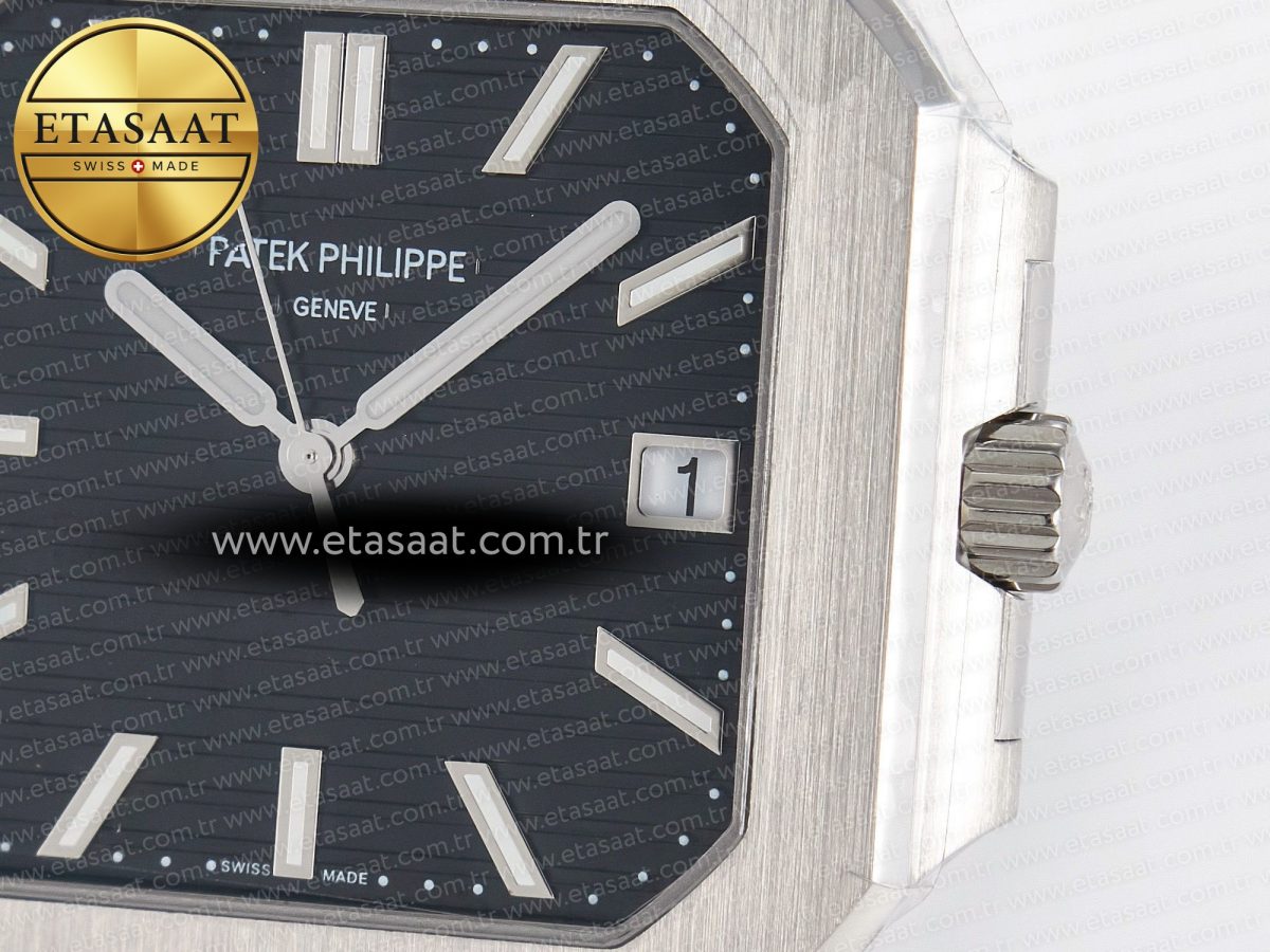 Patek Philippe 2025 Cubitus GRF Best Edition Black Dial on SS Bracelet MY9015 Mod to A330 Super Clone movement - Görsel 11
