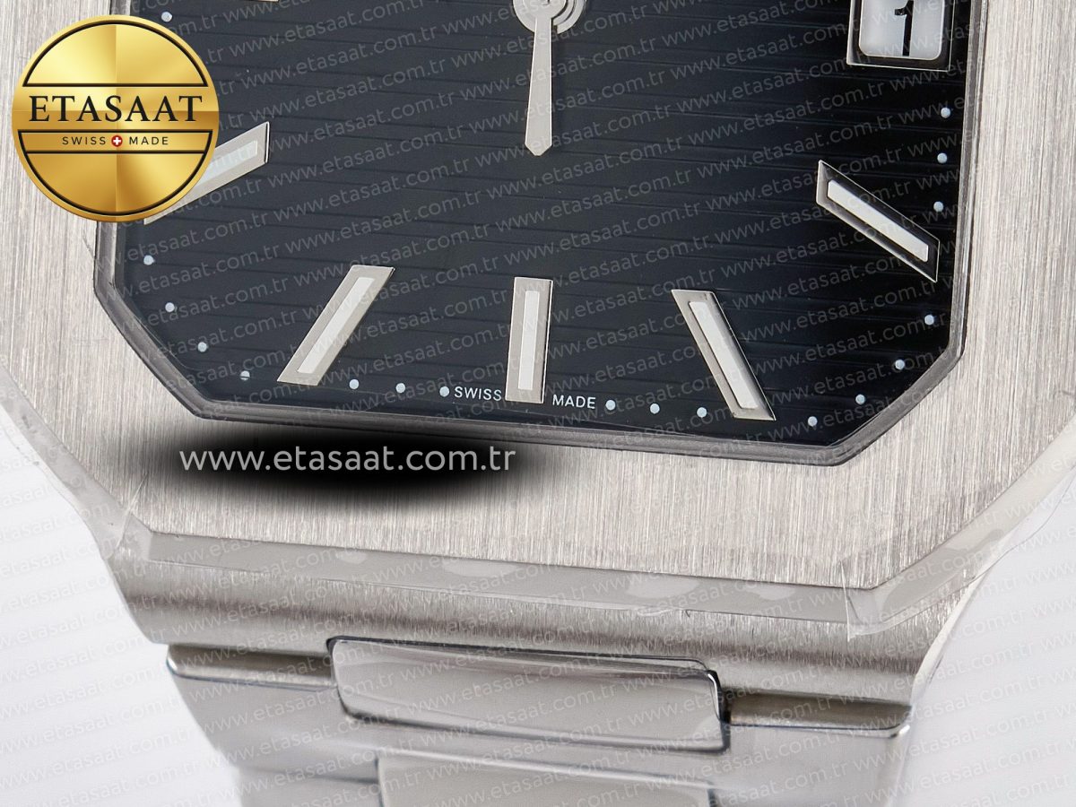Patek Philippe 2025 Cubitus GRF Best Edition Black Dial on SS Bracelet MY9015 Mod to A330 Super Clone movement - Görsel 12