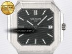 Patek Philippe 2025 Cubitus GRF Best Edition Black Dial on SS Bracelet MY9015 Mod to A330 Super Clone movement - Görsel 4