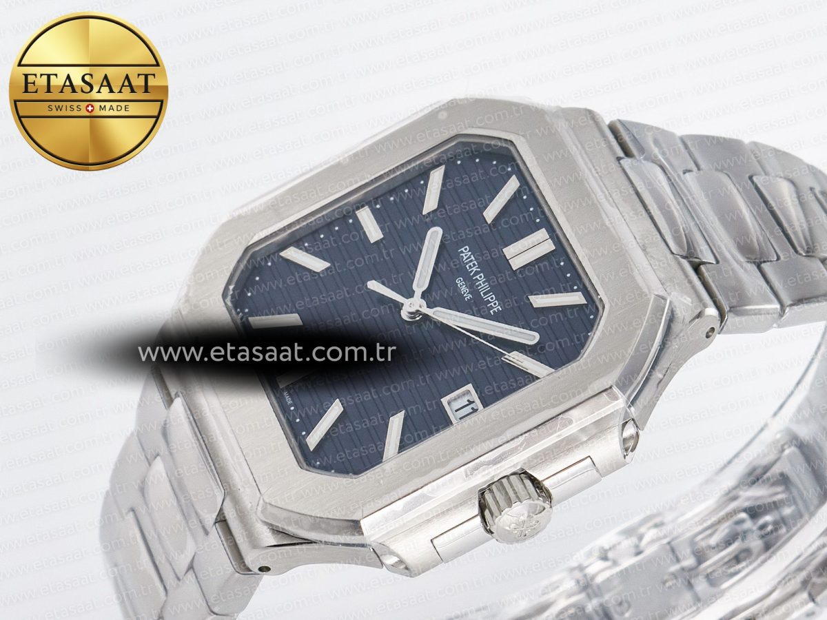 Patek Philippe 2025 Cubitus GRF Best Edition Blue Dial on SS Bracelet MY9015 Mod to A330 Super Clone movement - Görsel 6
